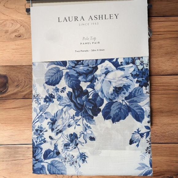 Laura Ashley Other - 2 pc LAURA ASHLEY Drapes - 36Wx84L each